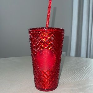 Starbucks 2021 holiday collection red jeweled tumbler